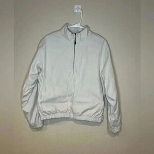 Antigua white lightweight bomber jacket M